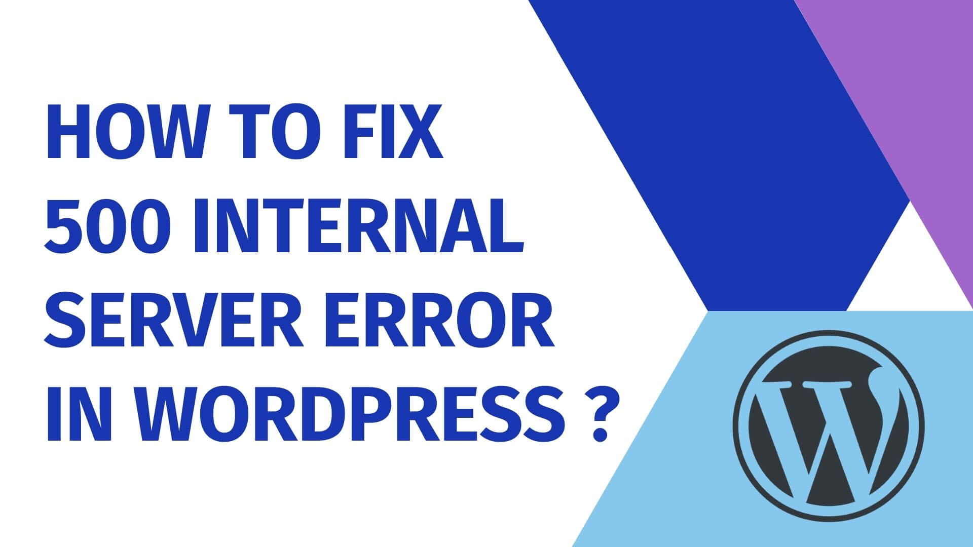 How to Fix 500 Internal Server Error in WordPress ? – Panayiotis Georgiou